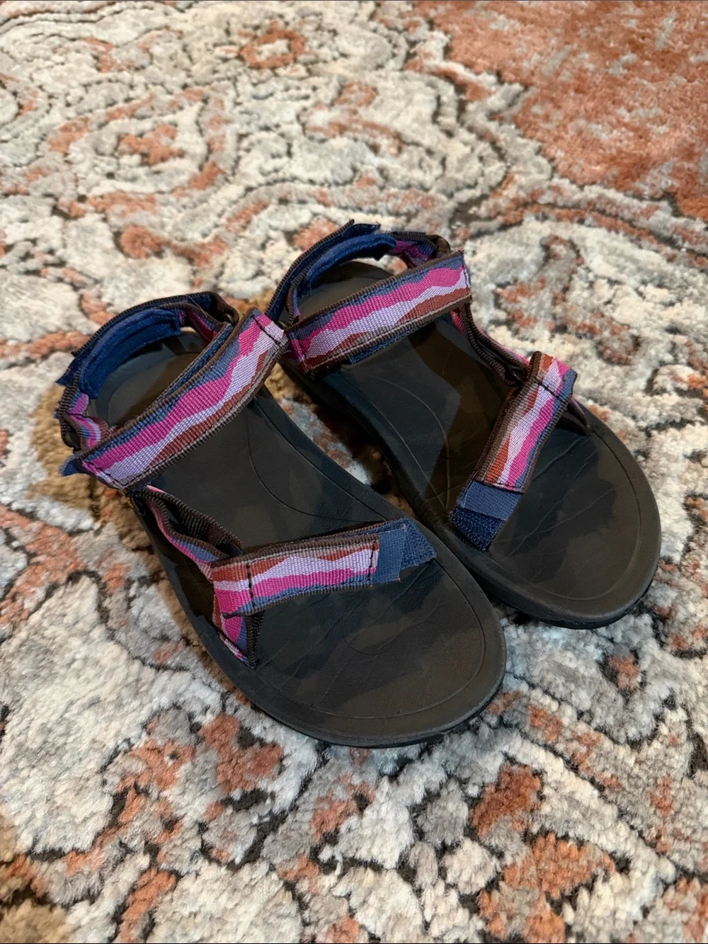 Teva Kids Sandals in Pink, Purple & Blue Straps